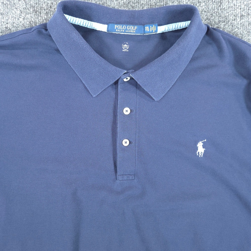 Polo Golf Ralph‎ Lauren Polo Shirt Mens 2XL Wicking Blue Short Sleeve Stretch